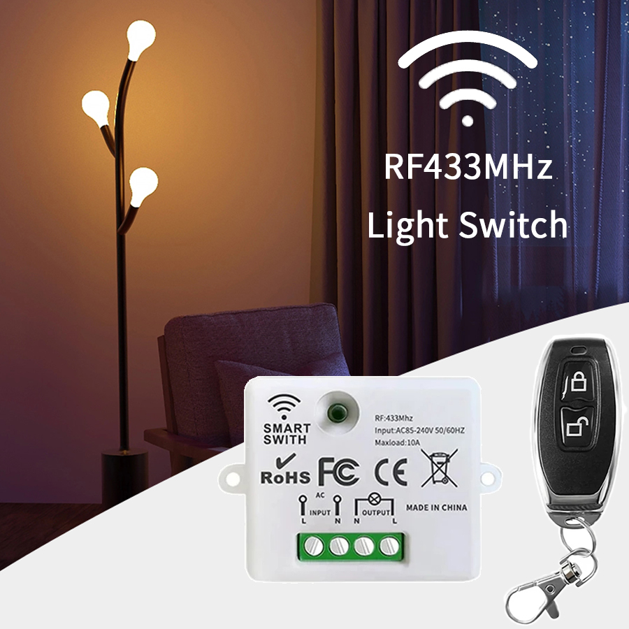 Smart Home Simple - RF 433MHz 무선 원격 제어 스위치
