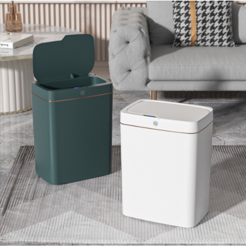 Smart Home Junkie - 신제품 터치리스 USB 충전식 스마트 휴지통