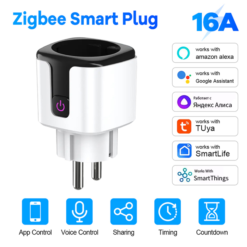 Smart Home Group - Zigbee 스마트 플러그 16A 20A EU
