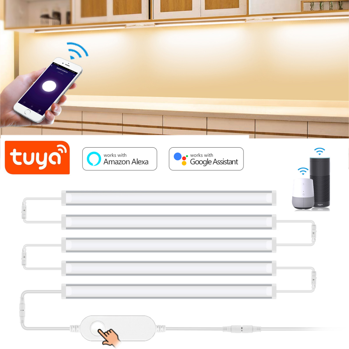 Smart Home Theater - 1-5 Pcs 주방 Tuya 스마트 LED