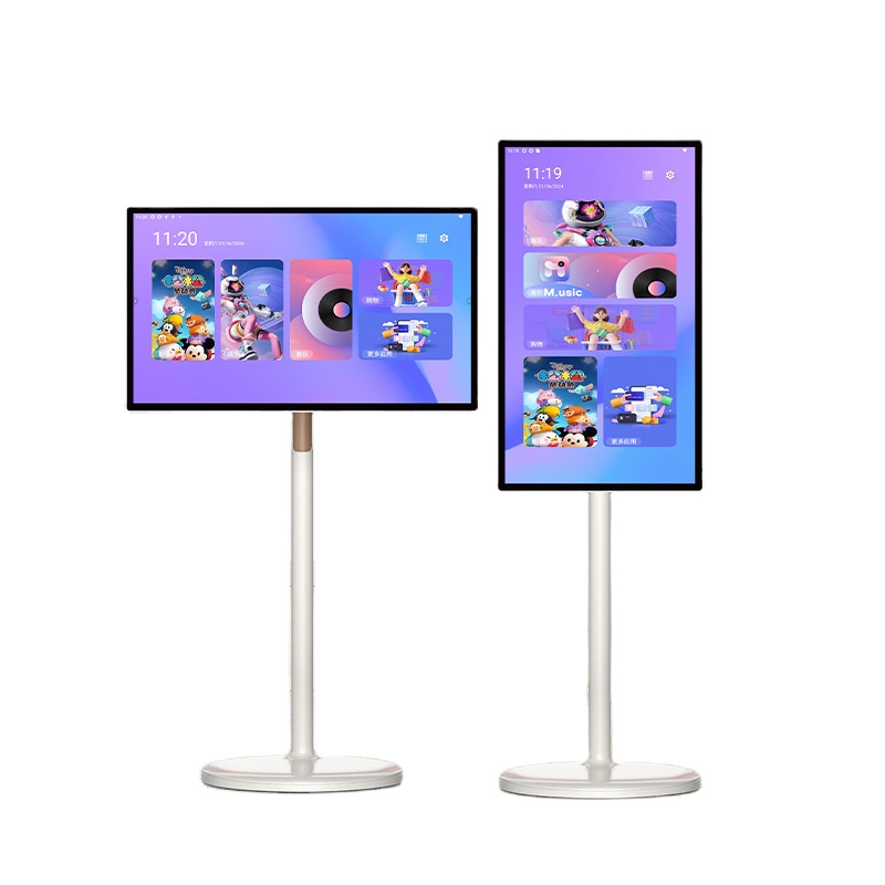 Smart Home Monitoring - 32인치 이동식 터치스크린 모니터 안드로이드 무선