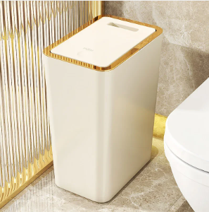 Smart Home Junkie - 10L 스마트 쓰레기통, 원터치 팝업 뚜껑,