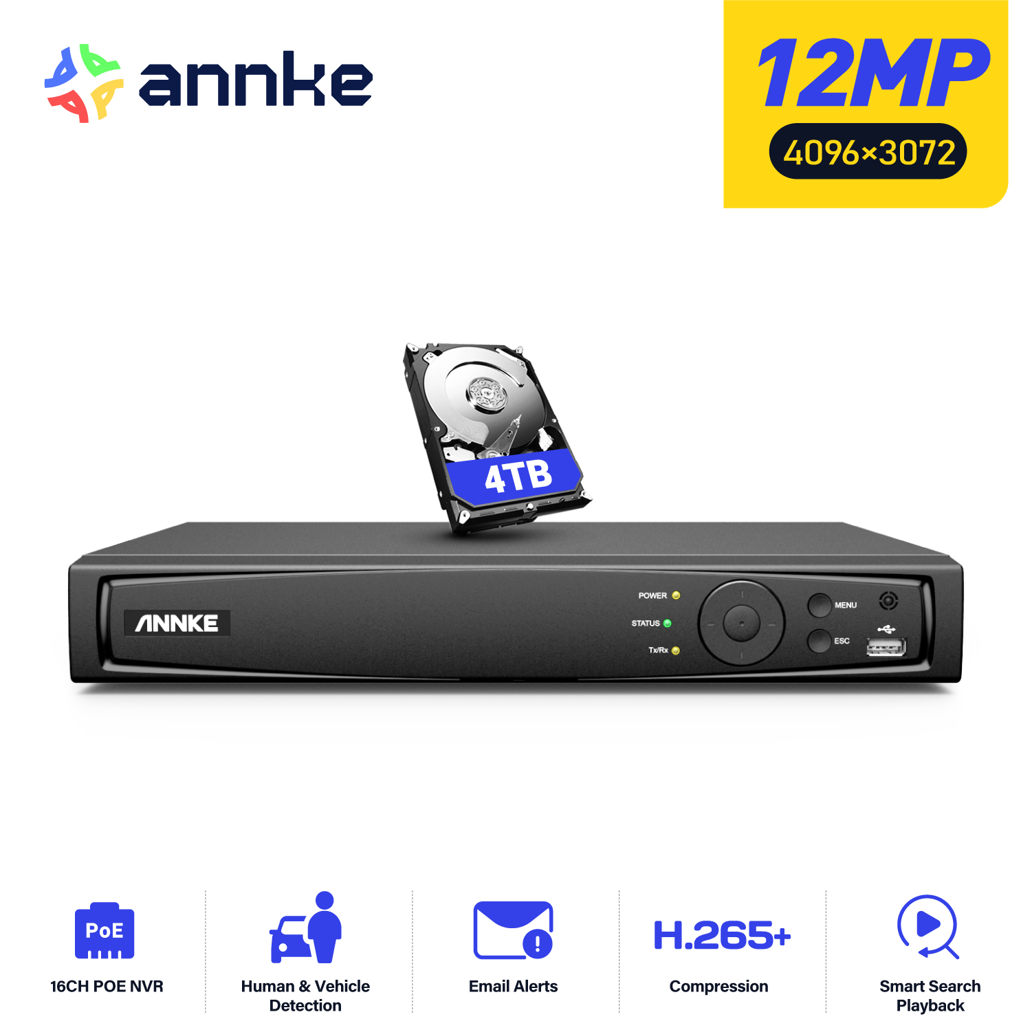 Security Ip Camera - ANNKE 12MP POE NVR 네트워크 비디오