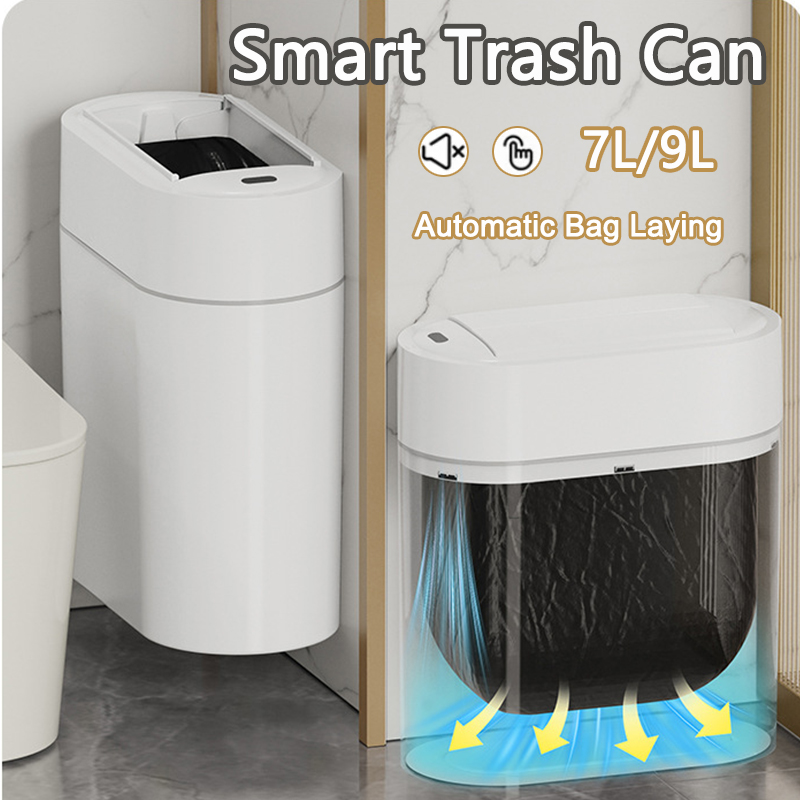 Smart Home Junkie - 9L 양방향 자동 백킹 흡착식 쓰레기통
