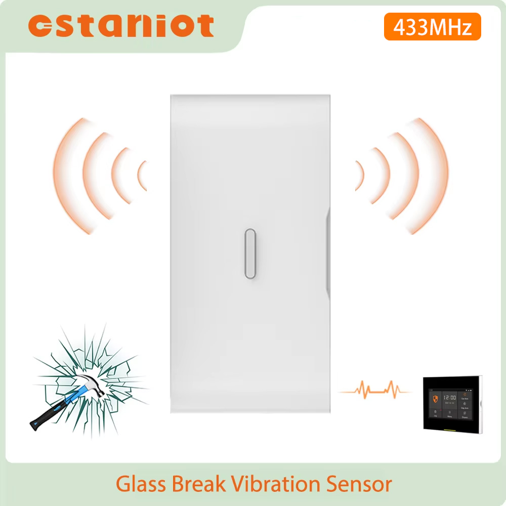Wireless Door Sensor - 스테니오타 433MHz EV1527 무선 진동 유리