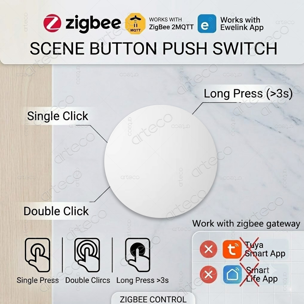 Smart Home Simple - Zigbee 버튼 장면 스위치 무선 원격
