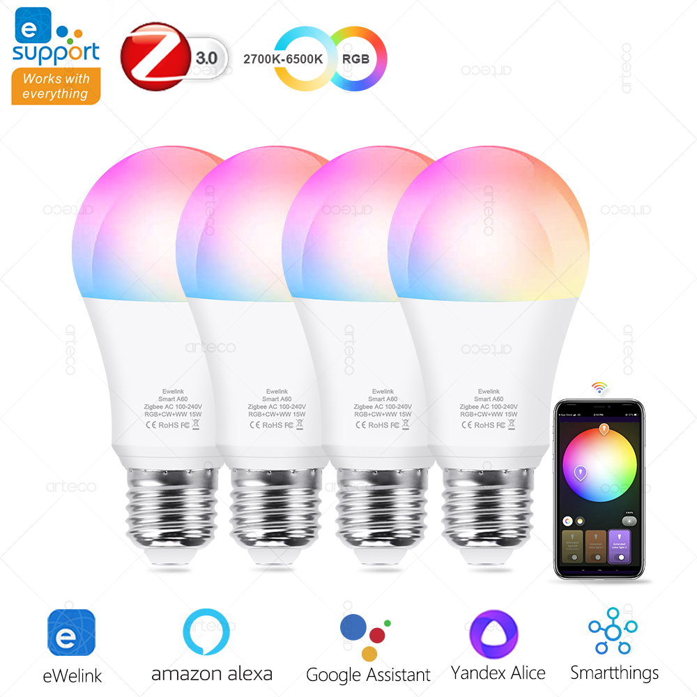 Smart Home Yellow - 15W 18W E27 Zigbee 스마트 전구