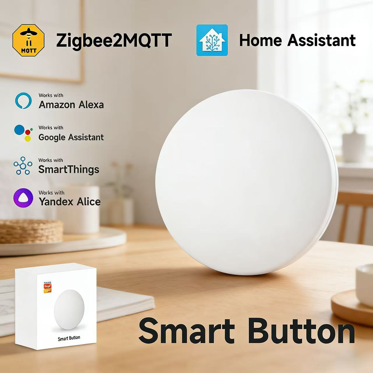 Smart Home Simple - Zigbee3.0 2MQTT 스마트 버튼 장면 스위치