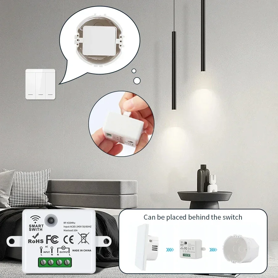 RF 433MHz 무선 원격 제어 스위치 스마트 홈 1 - Smart Home Simple 리뷰 및 가격