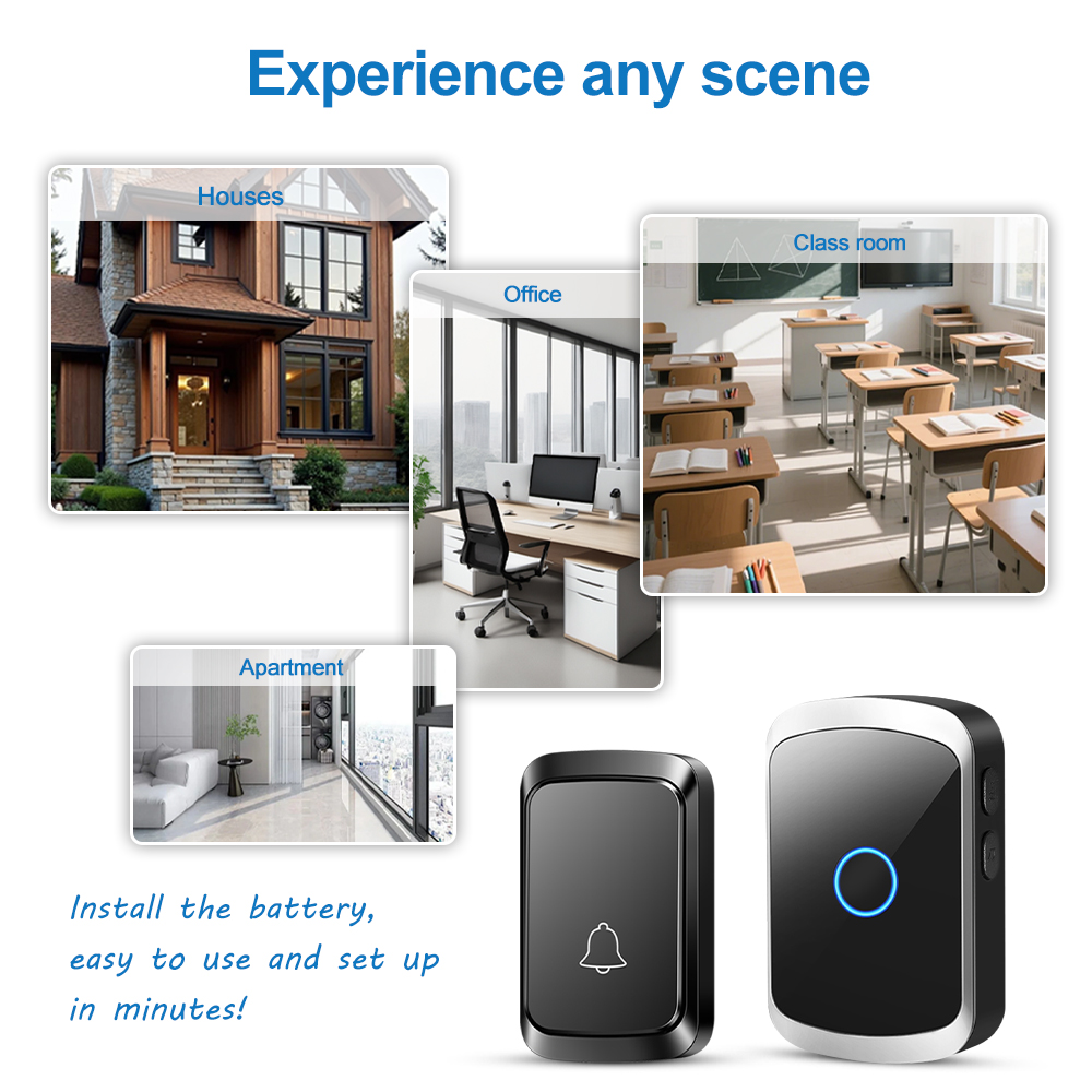 스마트 무선 초인종 도어 차임 키트 소켓 불필요 300 - Smart Home Theater 리뷰 및 가격