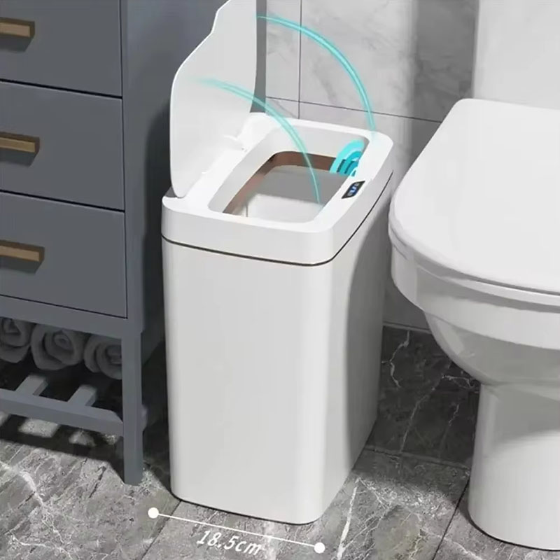 15L 슬림형 스마트 욕실 휴지통 화이트 비접촉식 자동 - Smart Home Junkie 리뷰 및 가격