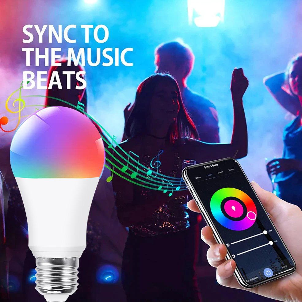 Tuya Wifi/블루투스 스마트 전구 E27 RGB  - Smart Home Yellow 리뷰 및 가격