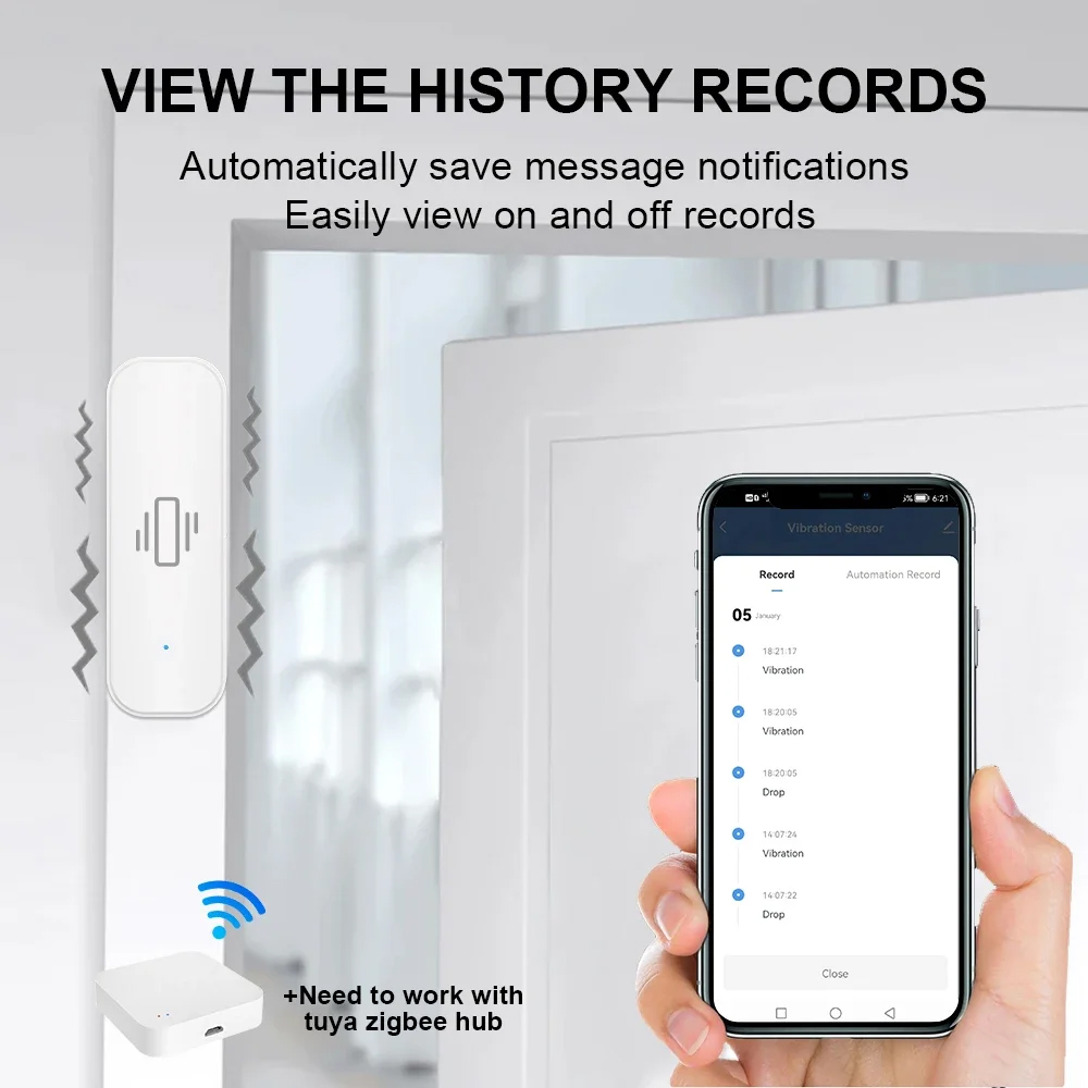 스마트 ZigBee 진동 센서 앱 모니터 홈 보안 보호 - Smart Home Monitoring 리뷰 및 가격