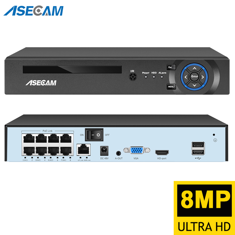 슈퍼 8MP POE NVR 비디오 레코더 오디오 IP  - Security Ip Camera 리뷰 및 가격