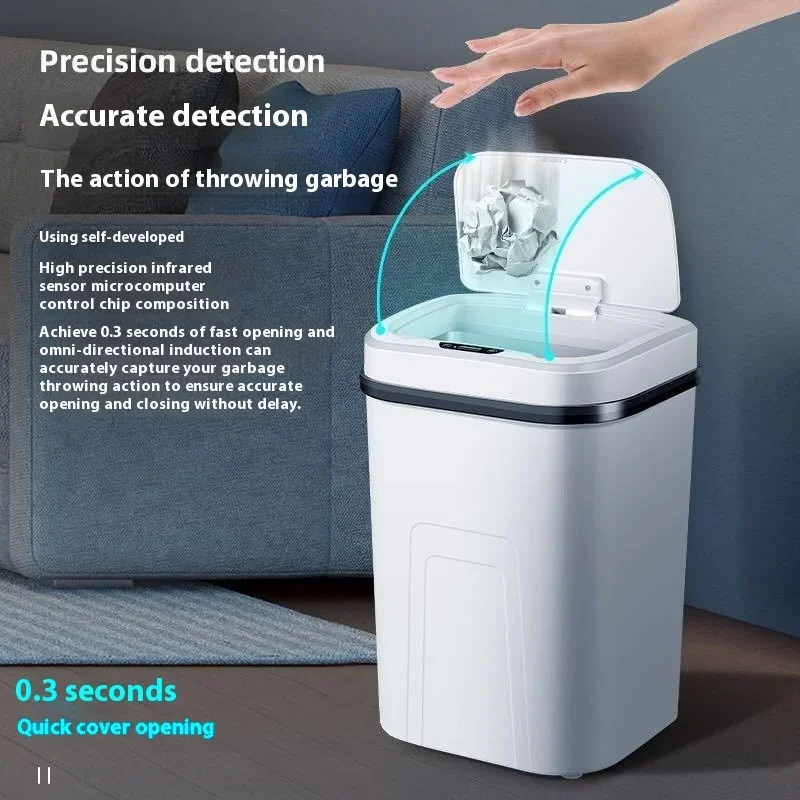 15L 스마트 쓰레기통 자동 센서 쓰레기통 터치리스 빈 - Smart Home Junkie 리뷰 및 가격