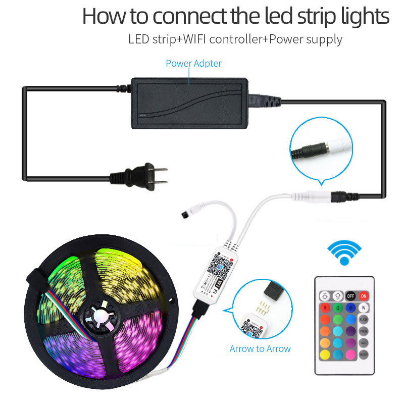 5M 10M 5050 RGB RGBW Wifi LED  - Smart Home Yellow 리뷰 및 가격