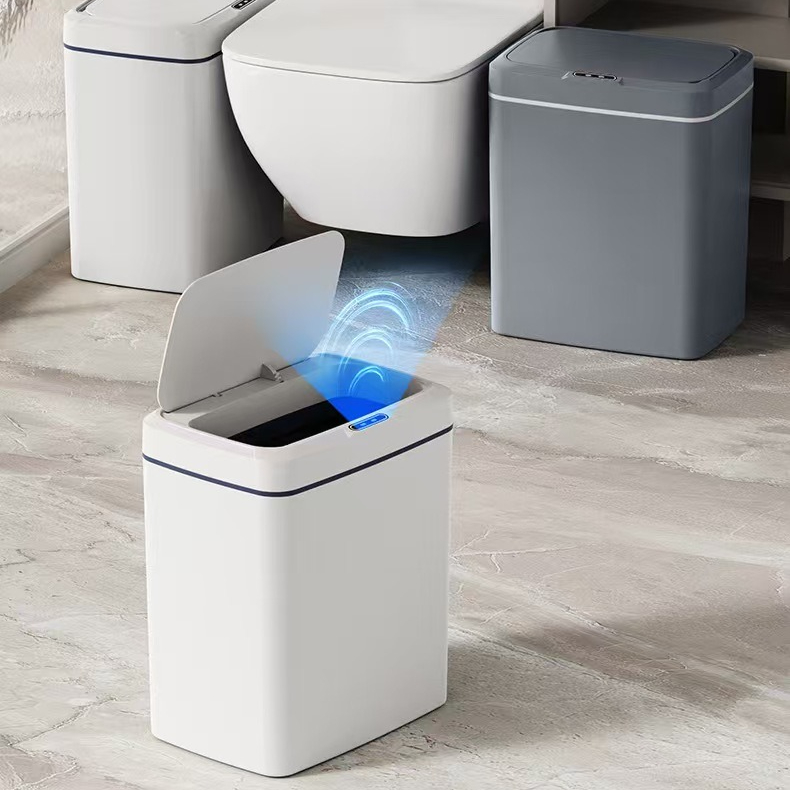 화이트 터치리스 15L 스마트 센서 휴지통 – 자동 포 - Smart Home Junkie 리뷰 및 가격