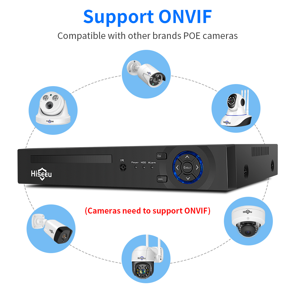 Hiseeu 4CH 10CH 16CH 4K 8MP 5M - Security Ip Camera 리뷰 및 가격