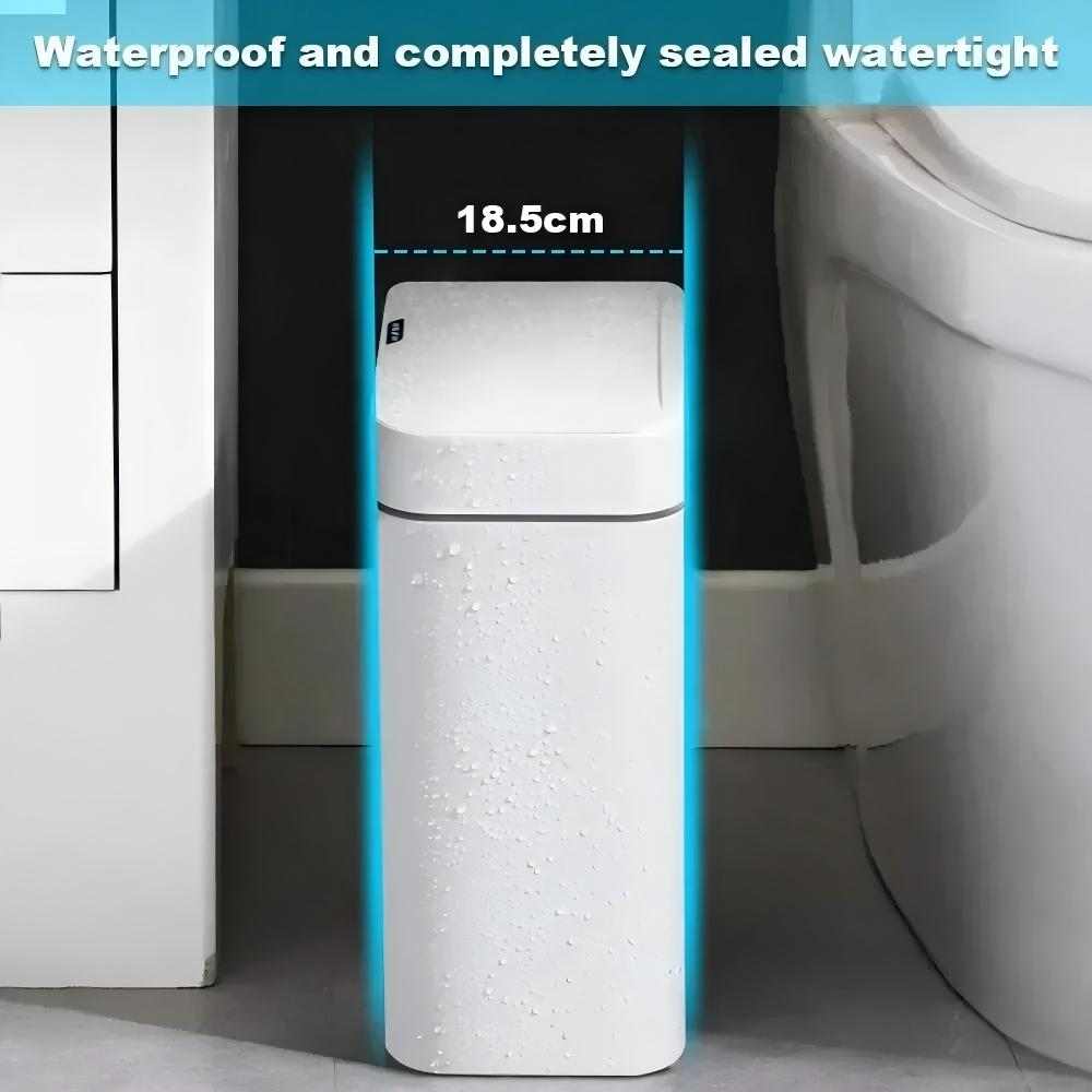 자동 센서 쓰레기통 15L 화이트 비접촉식 전자 쓰레기 - Smart Home Junkie 리뷰 및 가격