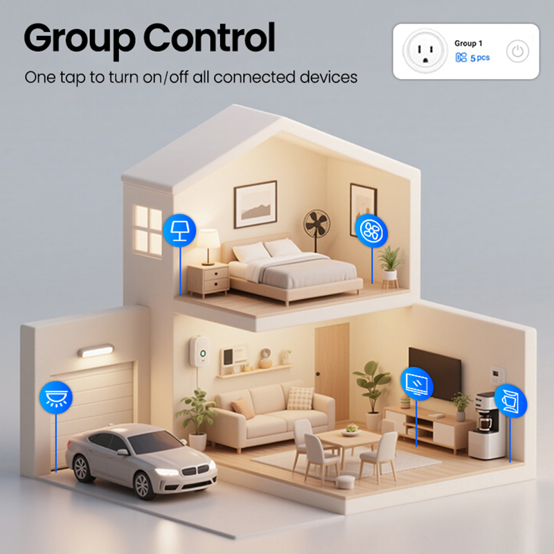 Zigbee 스마트 플러그 16A 20A EU 플러그  - Smart Home Group 리뷰 및 가격