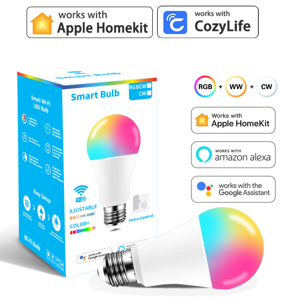 9W WiFi Homekit 라이트 램프 E27 LED - Smart Home Group 리뷰 및 가격