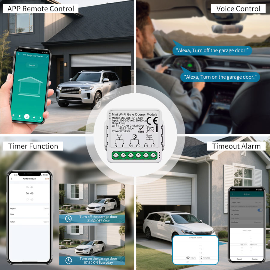 투야 스마트 와이파이 또는 지그비 차고 문 개폐기 컨트 - Wireless Door Sensor 리뷰 및 가격