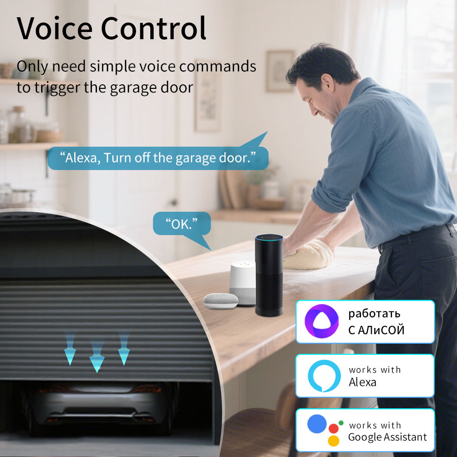 투야 스마트 와이파이 또는 지그비 차고 문 개폐기 컨트 - Wireless Door Sensor 리뷰 및 가격