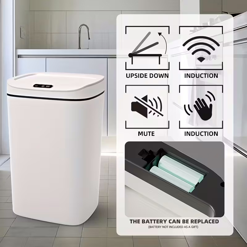 1팩 스마트 모션 센서 휴지통, 뚜껑이 있는 터치리스, - Smart Home Junkie 리뷰 및 가격