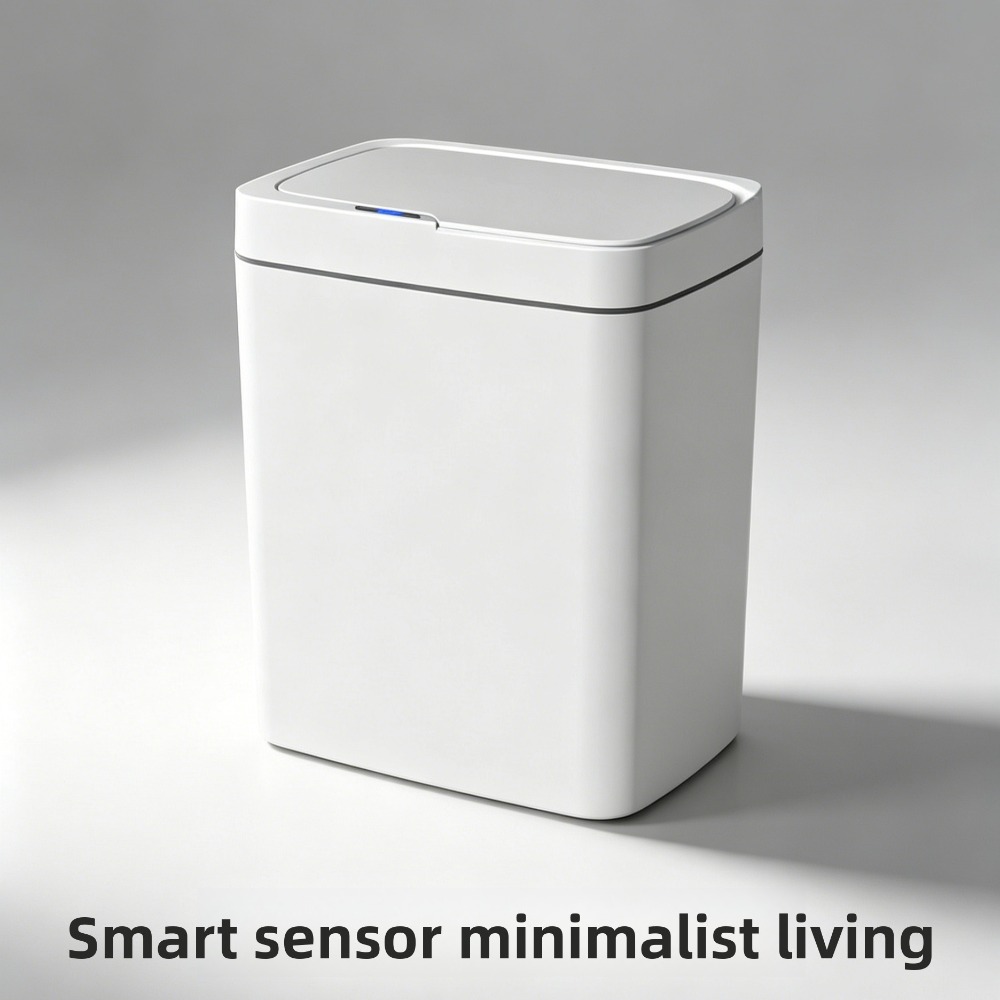 화이트 터치리스 15L 스마트 센서 휴지통 – 자동 포 - Smart Home Junkie 리뷰 및 가격