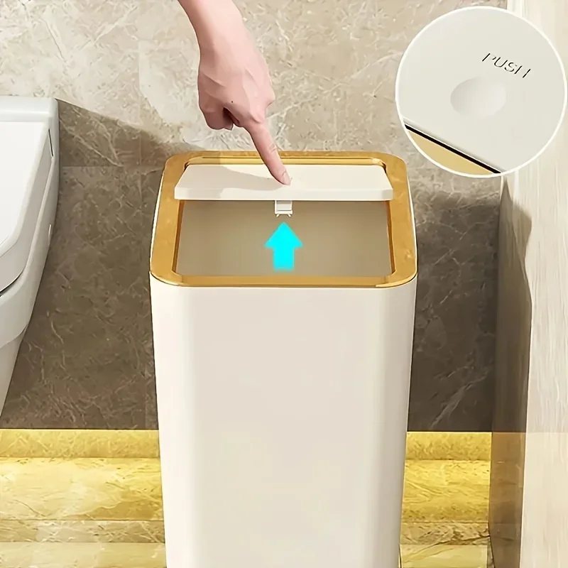 10L 스마트 쓰레기통, 원터치 팝업 뚜껑, 고급스러운 - Smart Home Junkie 리뷰 및 가격