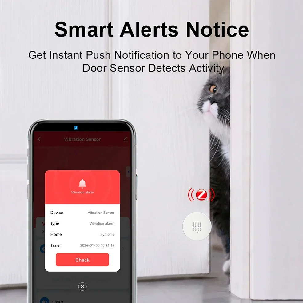 Tuya ZigBee 스마트 진동 및 기울기 센서 홈  - Smart Home Monitoring 리뷰 및 가격