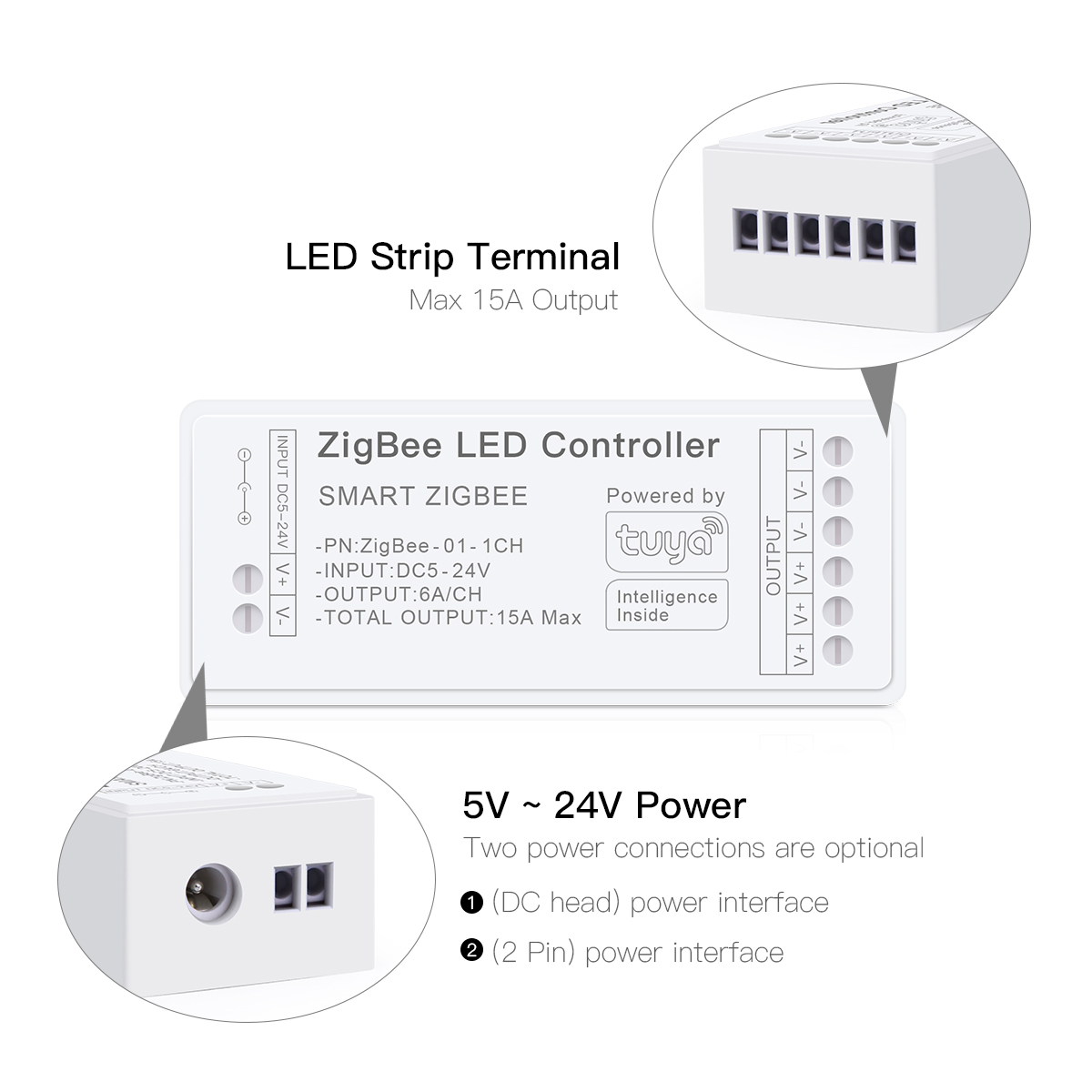 Zigbee 3.0 CCT RGBW RGB LED 스트 - Smart Home Yellow 리뷰 및 가격