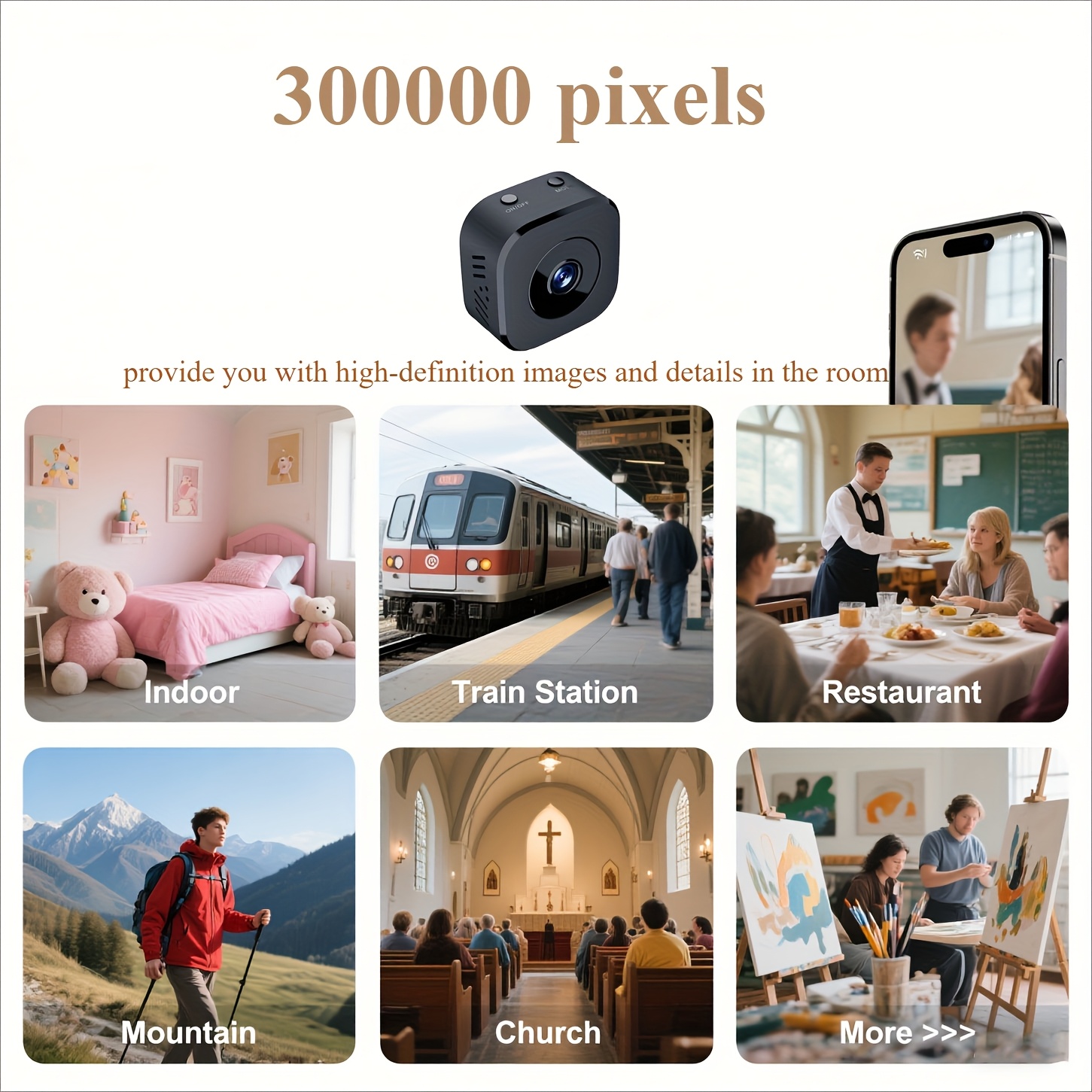 1080P HD 미니 WiFi 카메라 실내 안전 보안  - Security Ip Camera 리뷰 및 가격