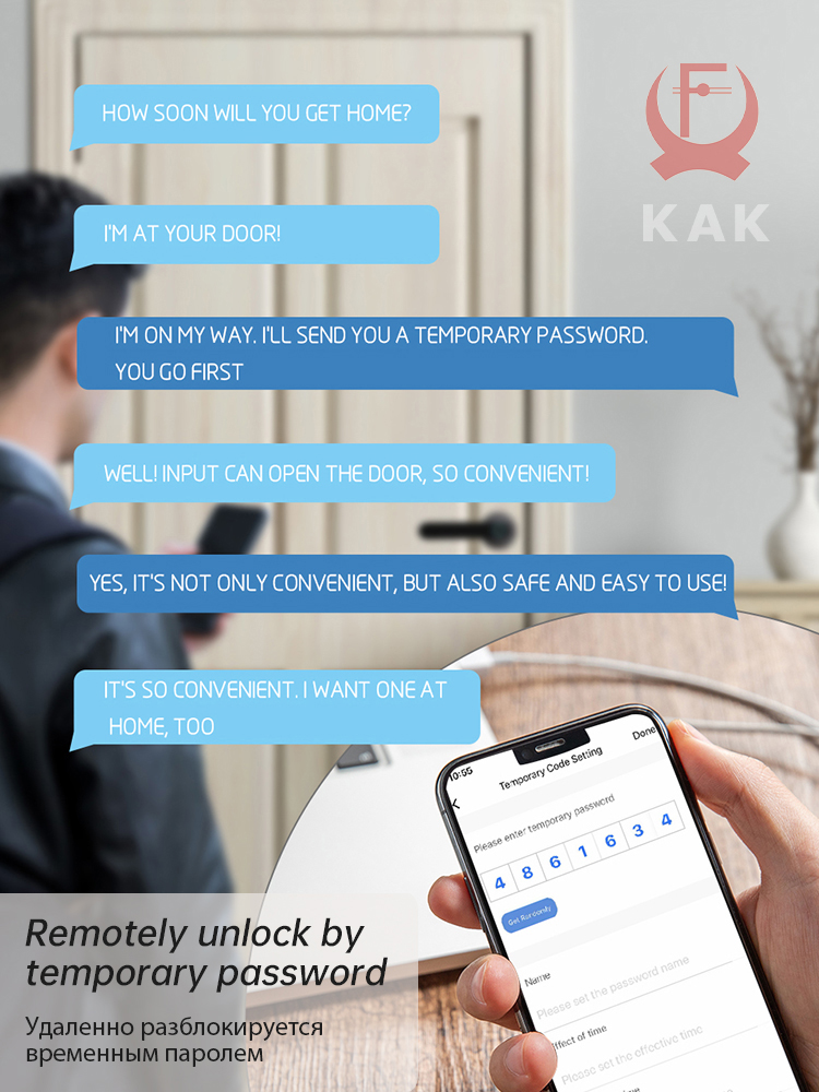 KAK 스마트 지문 도어 잠금 장치 검정색 생체 인식  - Smart Home Registration 리뷰 및 가격