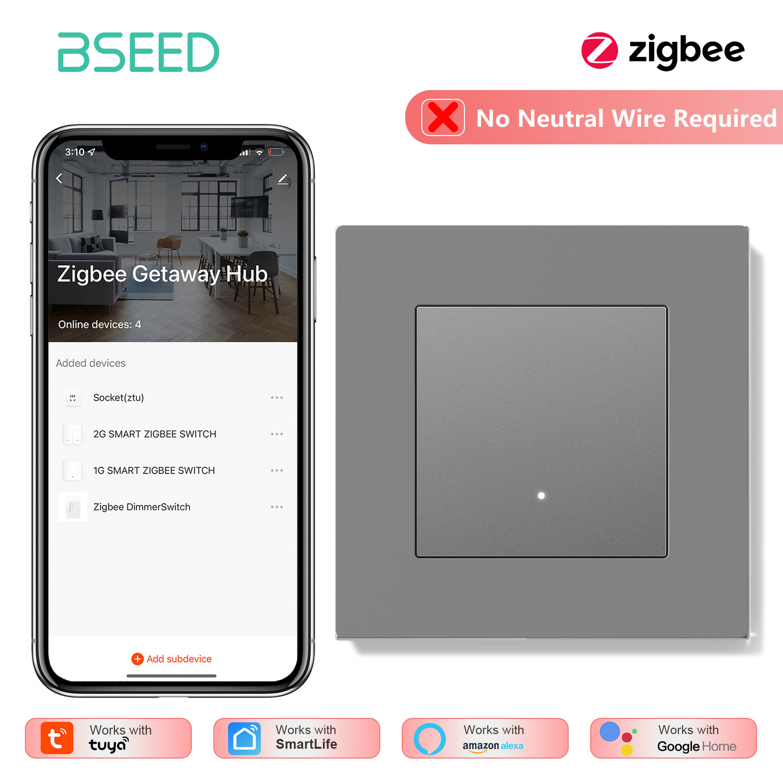 BSEED 1/2/3/4Gang Zigbee 라이트 스 - Smart Home Yellow 리뷰 및 가격