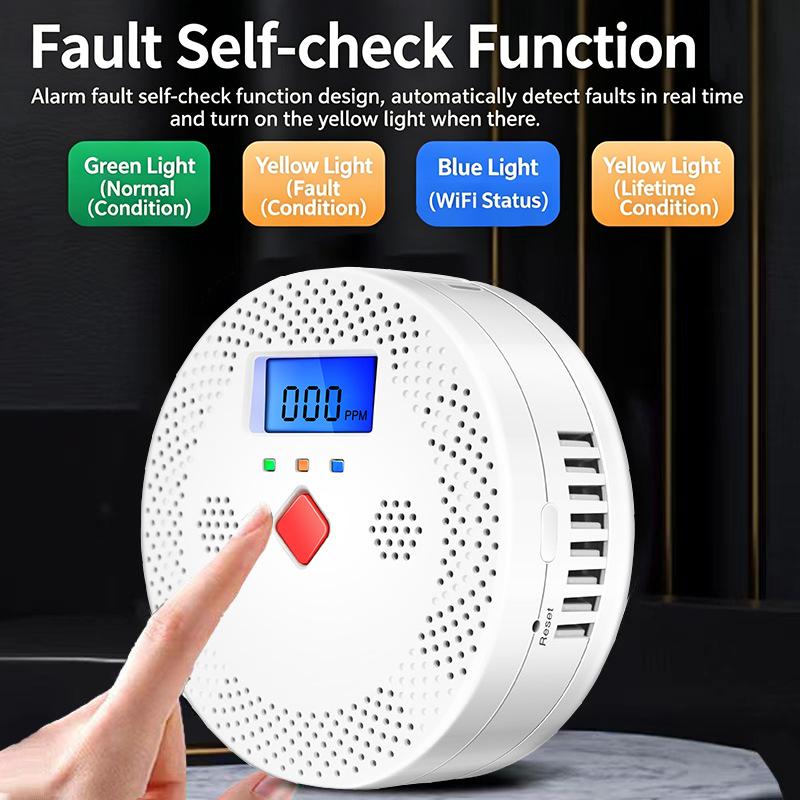 WiFi 스마트 일산화탄소 감지기 알람 85dB 사운드 - Smart Home Monitoring 리뷰 및 가격