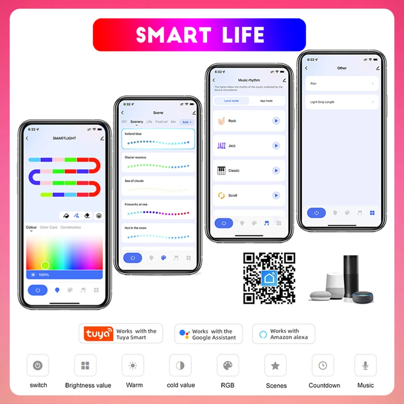 TUYA 네온 LED 스트립 RGBIC 유연한 호환 A - Smart Home Yellow 리뷰 및 가격