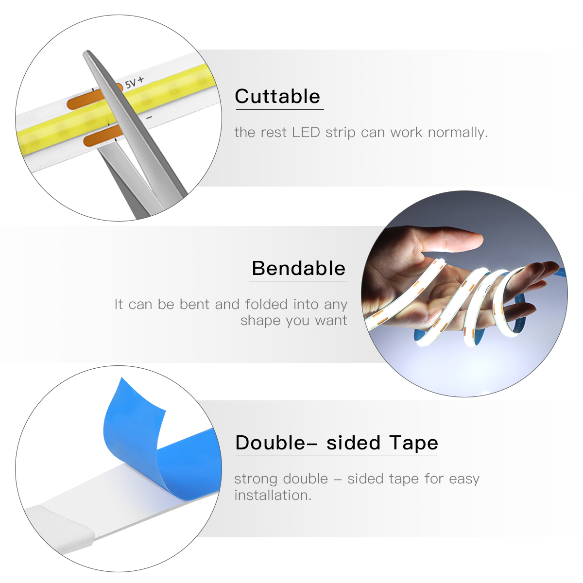 ZigBee COB LED 스트립 스마트 Tuya Al - Smart Home Yellow 리뷰 및 가격