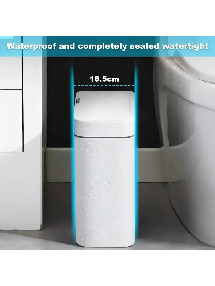 화이트 터치리스 15L 스마트 센서 휴지통 – 자동 포 - Smart Home Junkie 리뷰 및 가격