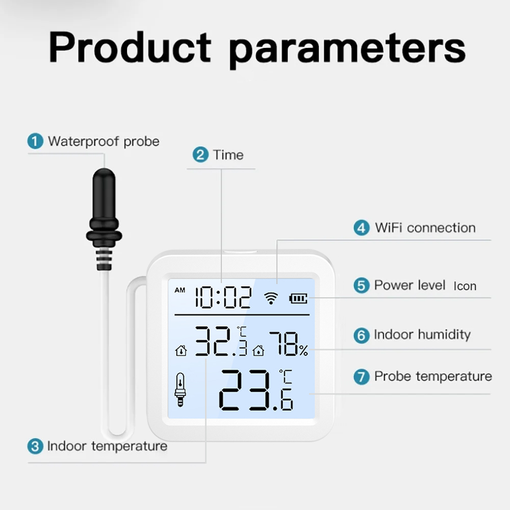 외부 프로브가 있는 WiFi 습도 온도 센서, 실내/실 - Smart Home Monitoring 리뷰 및 가격