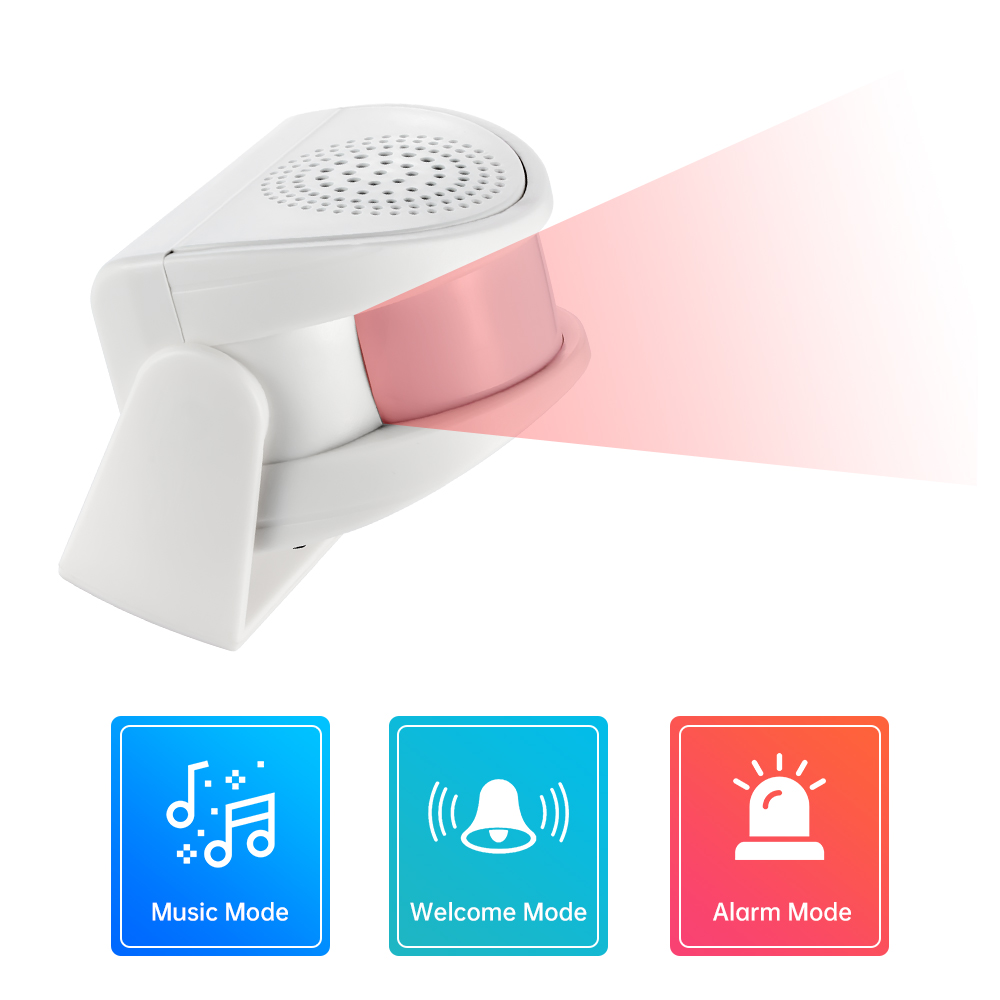 32 노래 환영 적외선 차임 초인종 무선 PIR 동작  - Wireless Door Sensor 리뷰 및 가격