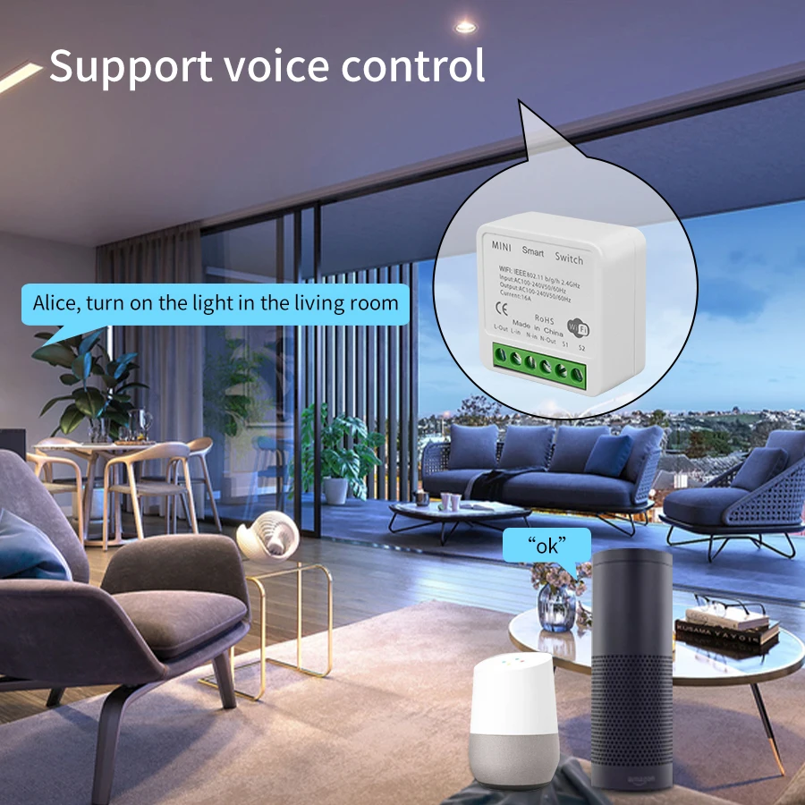 2웨이 미니 DIY 스마트 스위치 투야 와이파이 조명  - Smart Home Simple 리뷰 및 가격
