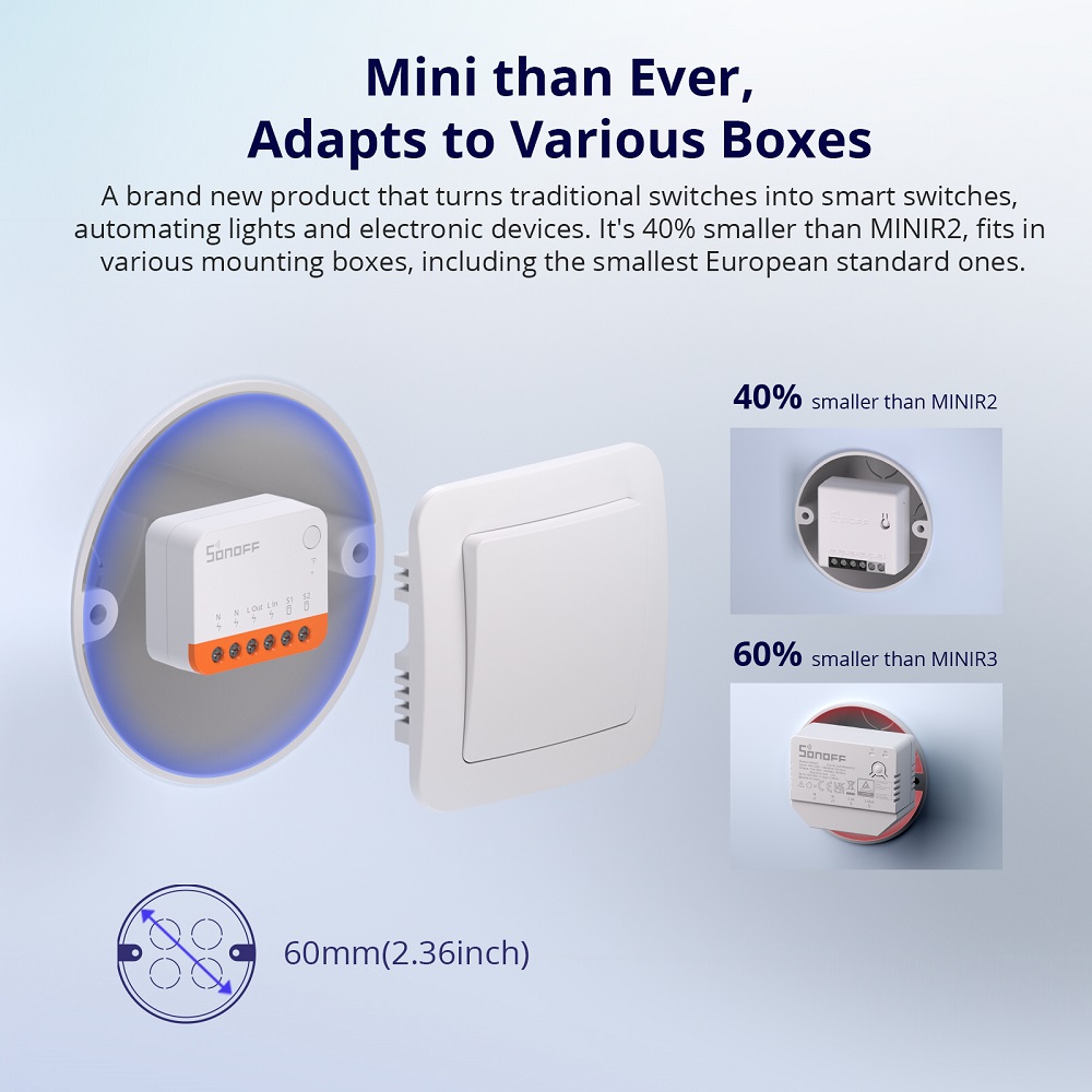 Sonoff Mini R4 Extreme Wifi 스마 - Smart Home Simple 리뷰 및 가격